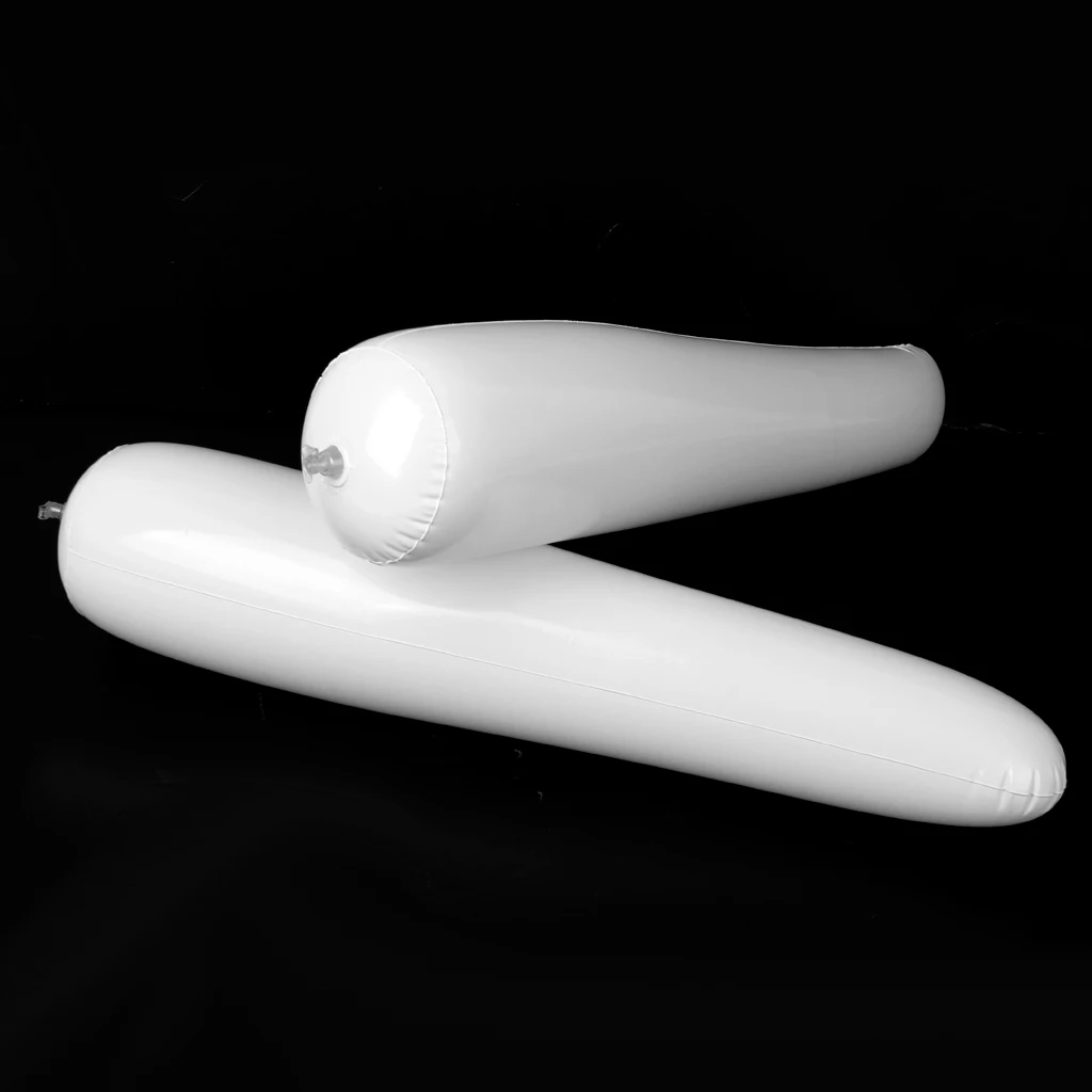 Lightweight Easy Carry Inflatable Shoes Stretcher Boots Insert Shaper Pack of 2 White