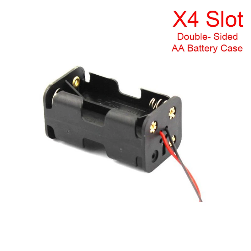 Battery Case with Lead Wire 1 AA Battery Storage Box