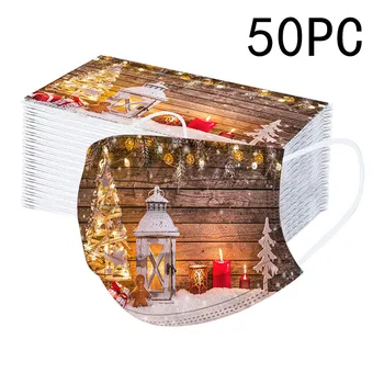

50pc Christmas Masks For Protection Face Masks For Skin Care Mondkapjes Disposable Earloop Protective Masks Mascarilla Mascarar