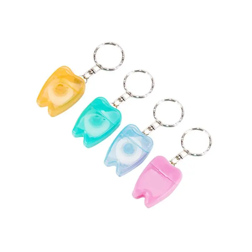 

50pcs Dental Floss Color Random 15 M for Teeth Cleaning Oral Care Kit Dental Hygiene Portable Keychain Teeth Floss