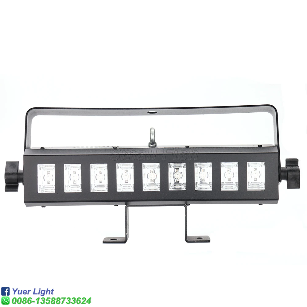9X 3W Светодиодный УФ-стробоскопический светильник, фиолетовый светильник s DMX 512, настенный светильник с управлением, DJ, дискотека, Клубные, вечерние, прожекторы, сценический светильник, ing Effect