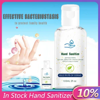 

100ML Quick-drying Alcohol Disposable Hand Sanitizer Hands-Free Water Hand Sanitiser Gel Travel Long-Lasting Speed Dry#313Y