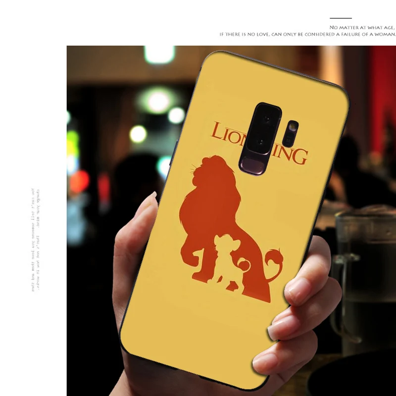 A5 Мягкий силиконовый чехол для телефона samsung Galaxy S10 E S9 S8 Plus S6 S7 Edge S10e, черный чехол из ТПУ с рисунком «Король льва свинья» - Цвет: A5