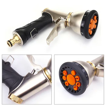 

Adjustable Nozzle Lawn Car Washing Sprayer Durable High Pressure Multi Use Hose Handheld Watering Garden Tool Cleaning Home