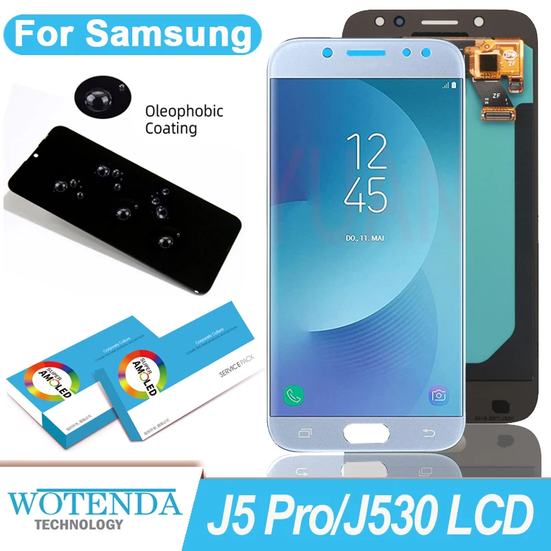 Super AMOLED графический сенсорный ЖК-дисплей для Samsung Galaxy J5 Pro 2017 J530 J530F J530FM SM-J530F J530G/DS