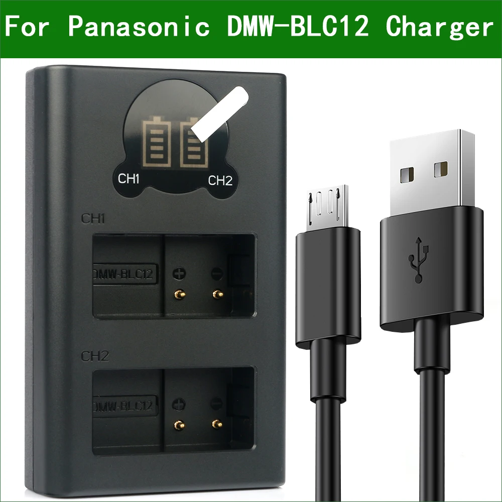 DMW-BLC12 BLC12 DE-A79 Dual USB Battery Charger for Panasonic DMC-G5 DMC-G6 DMC-G7 DMC-G81 DMC-G85 DMC-FZ1000 DMC-FZ2000 | Электроника