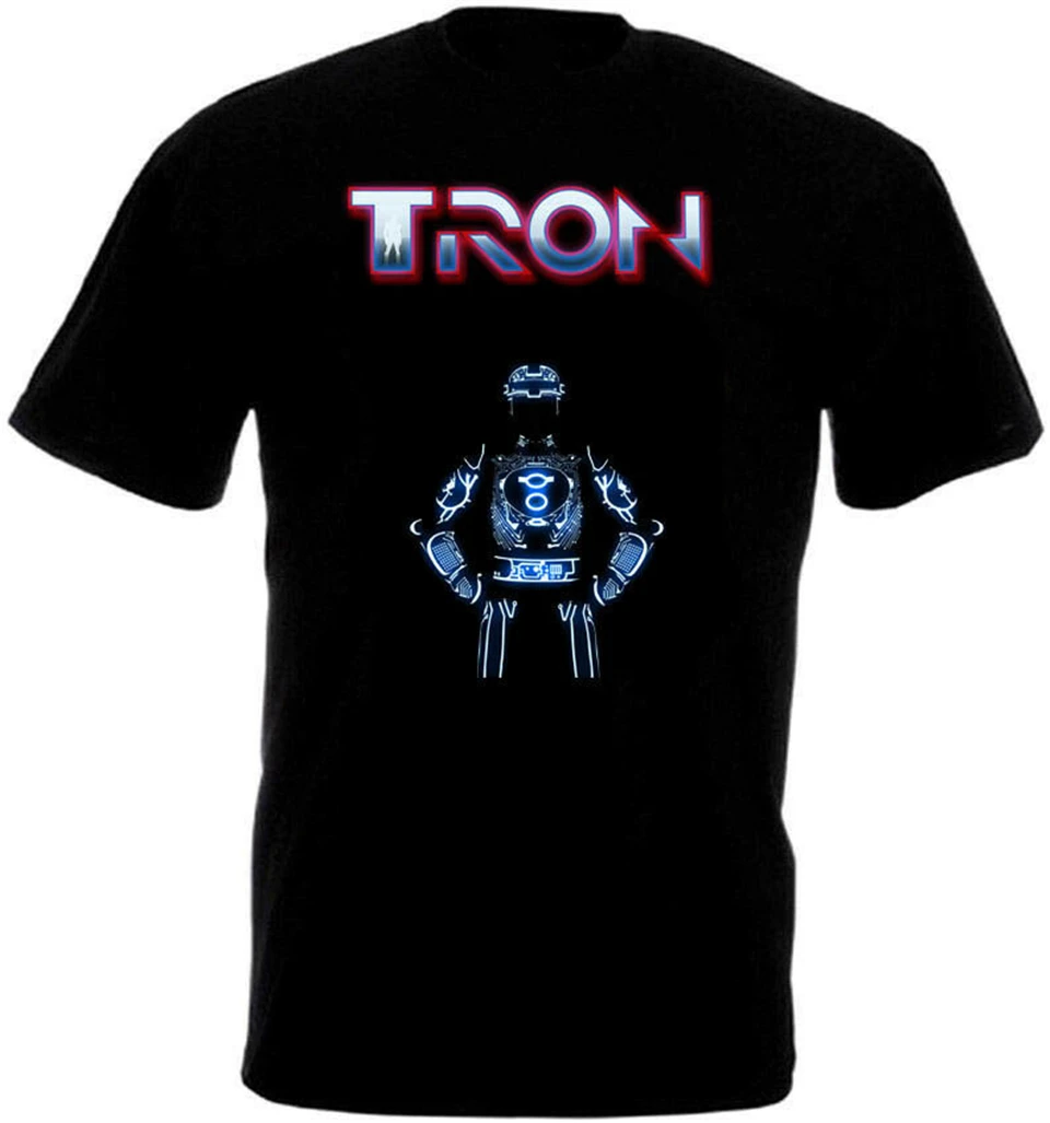 Tron V3 T-Shirt Black Movie Poster All Sizes S 3Xl Birthday Gift Tee Shirt |