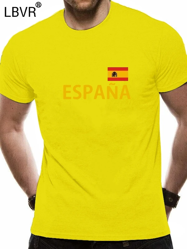 el último enlace Aclarar Camiseta España Negra/amarilla con bandera talla S hasta 3xl España| Camisetas| - AliExpress