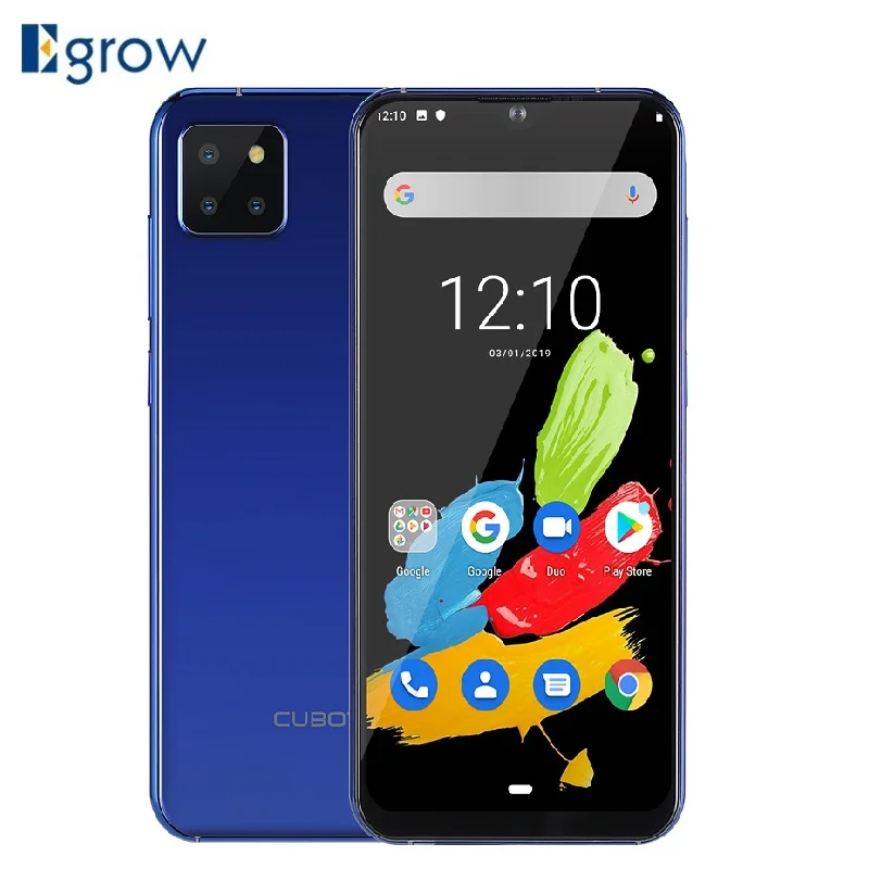 Мобильный телефон CUBOT X20 Pro, 6 ГБ+ 128 Гб, Android 9,0, смартфон с тройной камерой, 6,3 дюйма, FHD+ экран в виде капли воды, Helio P60, Face ID, 4000 мАч