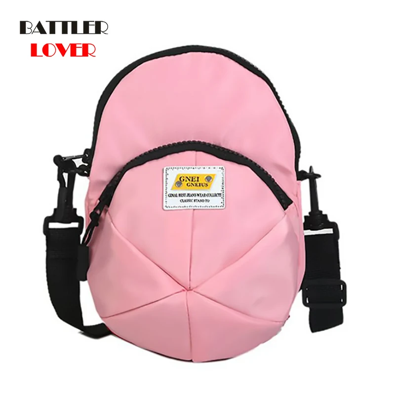 Women Shoulder Bag Hat Shape Canvas Travel Belt Bags for Female Fashion Crossbody Mini Pack Phone Pouch Sling Totes