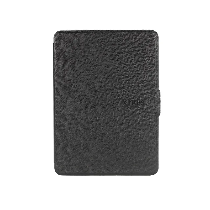 Чехол из искусственной кожи PU для Kindle 8 E-reader, защитный чехол для Kindle 8th Generation Ebook, жесткий корпус, защита от автоматического сна/пробуждения - Цвет: black