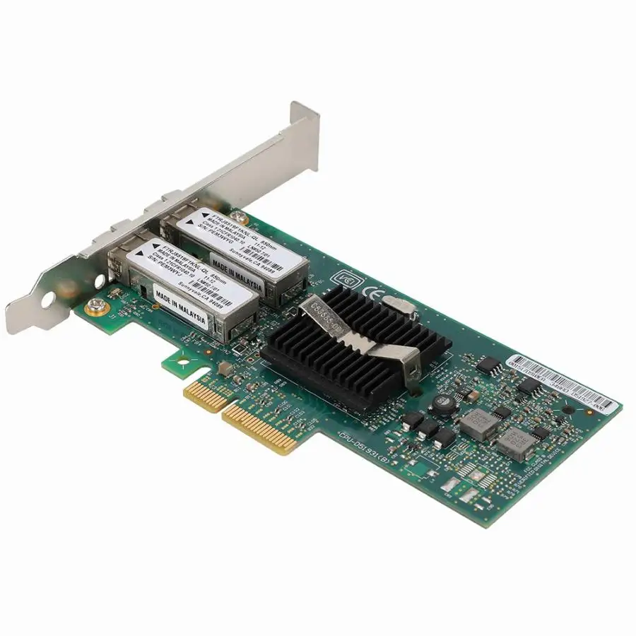 Для Intel 82571 сервер PCI-E X4 EXPI9402PF Двухпортовая волоконная сетевая карта с SFP SX Moule Fiber сетевая карта