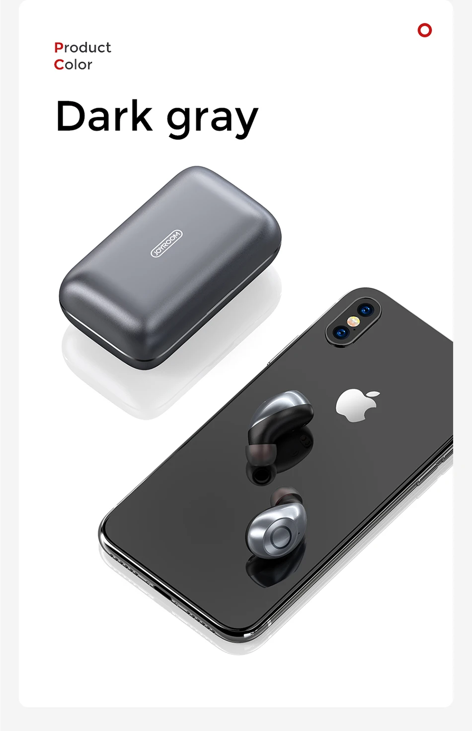 Joyroom TWS Bluetooth V5.0 гарнитура спортивные беспроводные наушники 3D стерео наушники вкладыши двойной микрофон с микрофоном зарядная коробка