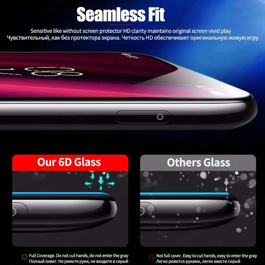 6D закаленное стекло для Xiaomi mi 9 T Pro 9 SE Защитное стекло для Xiaomi mi 9 T 8 A2 Lite A1 A2 A3 mi x 3 Pocophone F1 стекло