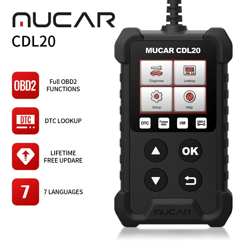 portable car battery charger THINKCAR MUCAR CDL20 Professional Obd2 Diagnostic Tools obd 2 Engine Analyzer Code Reader Car Auto Scanner Tool Cylinder Stethoscope