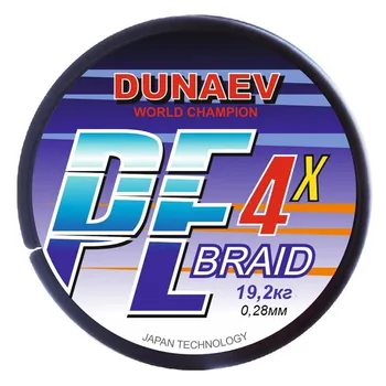 

Cord Danube braid PE X4 (diameter 0.28mm., load 19.2 kg.)