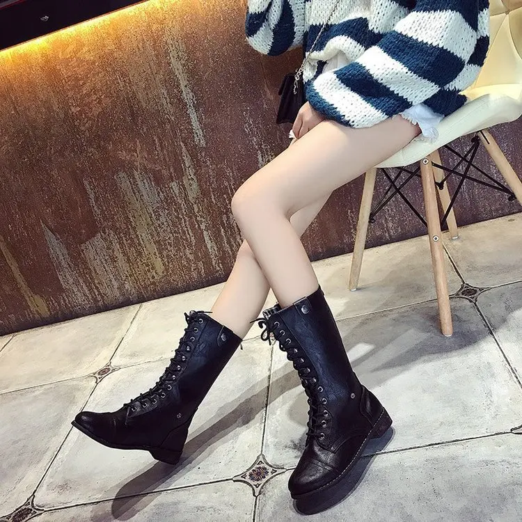 boots Winter boots Warm waterproof shoes Super star Mid calf Boots for women Stitching slip resistant JXX14