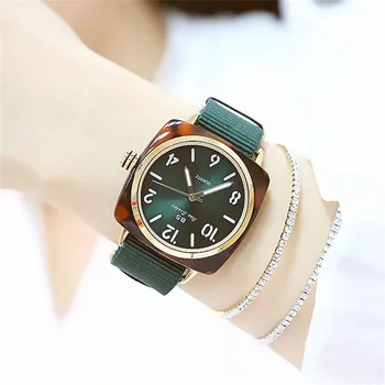 

2019 new ins wind belt large dial authentic mechanical lady watch female student quartz waterproof Lady Watch
