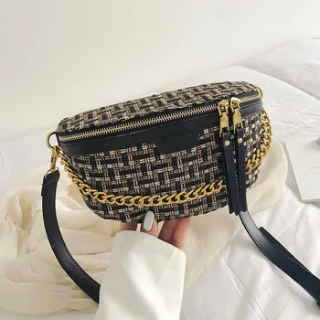 

Women 2020 fanny pack waist bag Pocket Woven outdoor sports Phone Purse Chest Bag kidney crossbody bags for women nerka damska