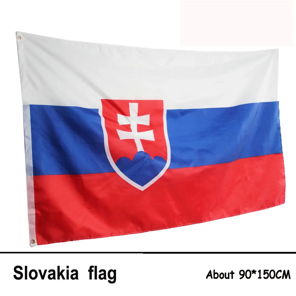 Высокое качество 3x5ft государство Словакия флаг из полиэстера, анти-УФ, цифровая печать, флаг king Словакия Страна Баннер