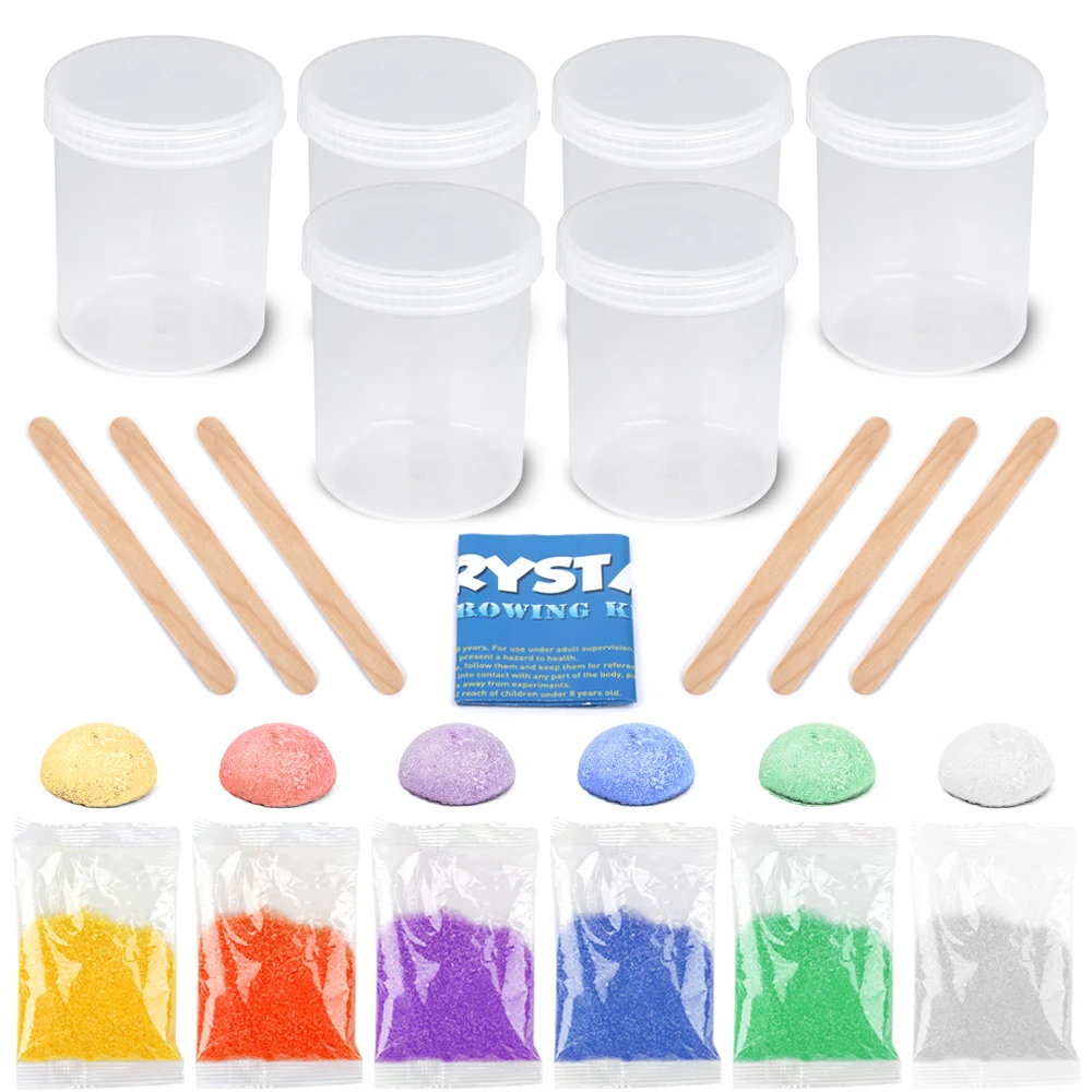 Kids Crystal Growing Kit DIY Science Experiment for Teenagers Boys Toys Magical Funny Crystal Educational Stimulates Interest