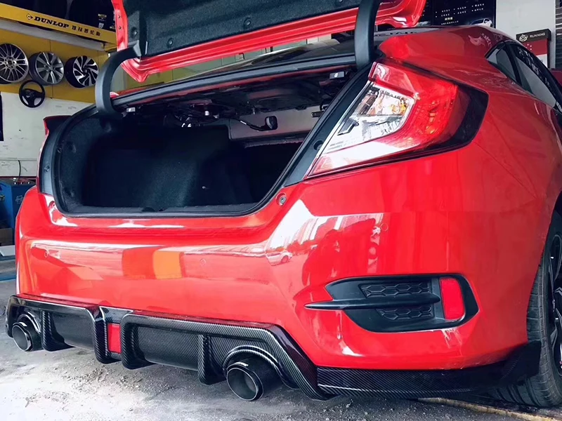Задний спойлер переднего бампера для губ для Honda Civic диффузор протектор Civic бампер спойлер задней крышки задний спойлер