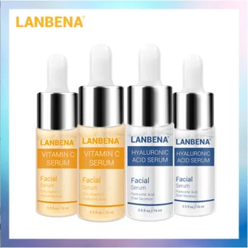 

LANBENA Vitamin C Serum Hyaluronic Acid Face Cream Moisturizing Whitening Anti-aging Anti-wrinkle Firming Beauty Skin Care 4PCS