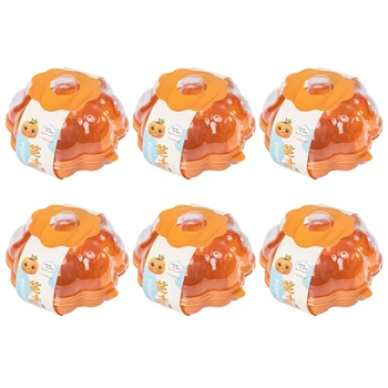 

6Pcs All Saints Food Cheese Pumpkin Pumpkin Shape Halloween Dessert Container Packing Box Packaging Box