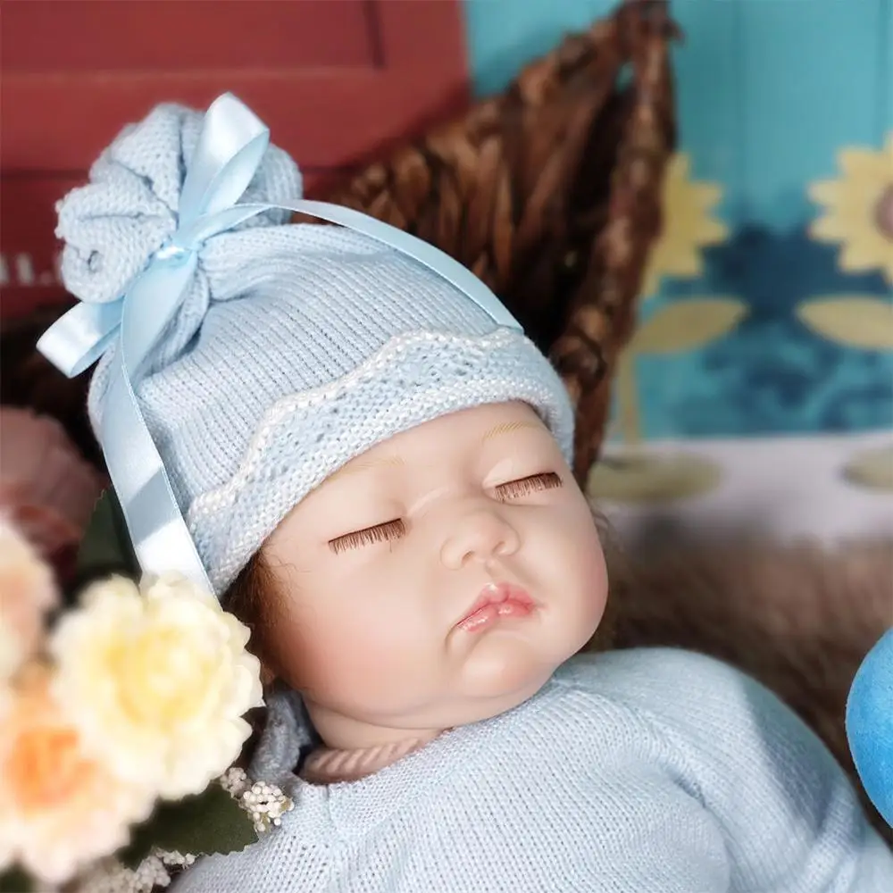 

Lifelike Reborn Doll Soft Silicone 22" 55cm Realistic Sleeping Girl Princess Lovely Baby Dolls For Kid Birthday Gift Toddler Toy