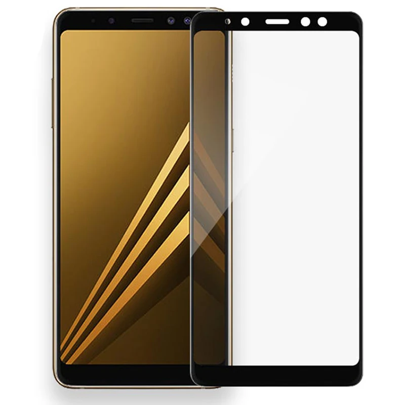 9D полное покрытие из закаленного стекла для samsung Galaxy J2 J4 J6 A6 A8 Plus протектор экрана для samsung A6 A8 защитная пленка