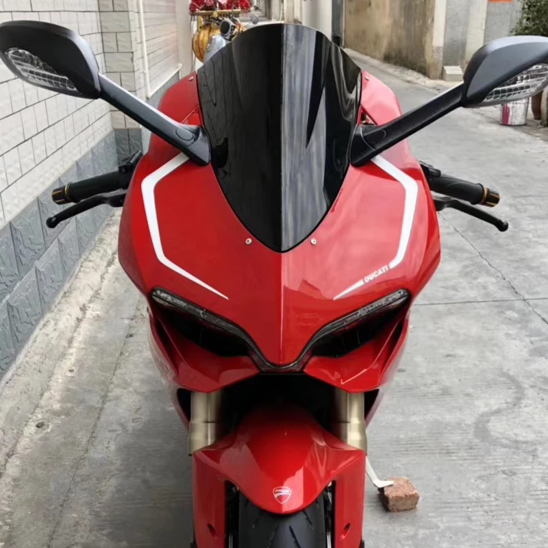 Ветер экран для Ducati Panigale 899 1199 R S Superleggera 2012 2013 экран дефлекторы лобовое стекло Иридиум - Цвет: Dark Smoke