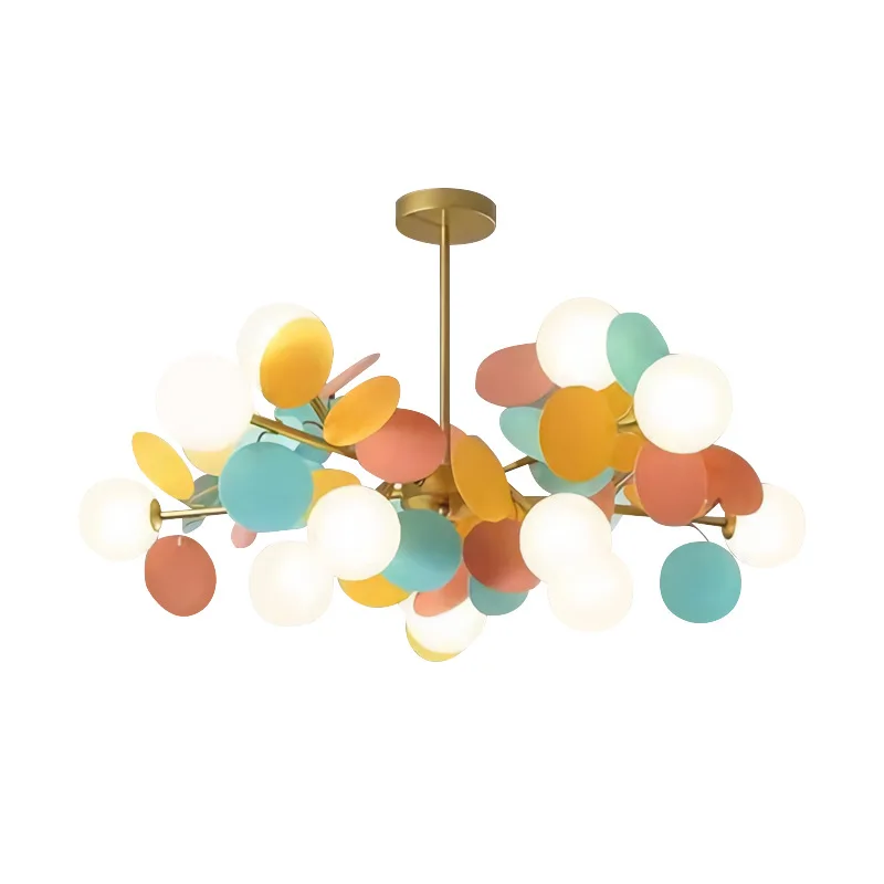 LED Chandelier for Children With Colorful Flower Branch Kids&rsquo; Pendant Lamp Hanging Lights For Bedroom Fixtures pendant lights pendant lamp chandelier lighting
