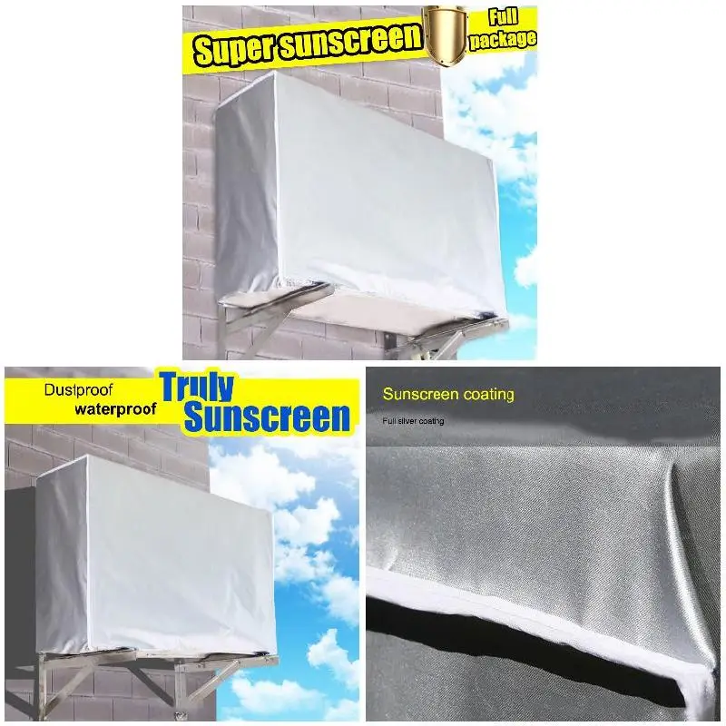 Outdoor Air Conditioner Cover Waterproof Anti-Dust Sunscreen Air-Conditioner Cover Protectors-30