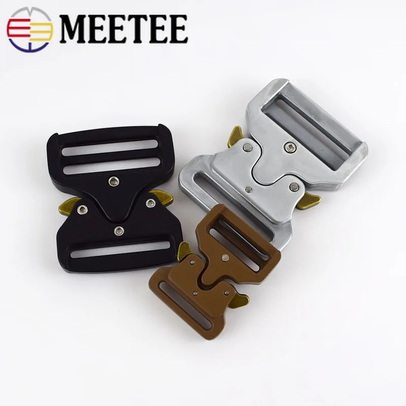 Meetee 1 шт./4 шт. ID25-50mm Пряжка из сплава Открытый тактический пояс ремень Регулировка пряжки DIY аксессуары для одежды YK032