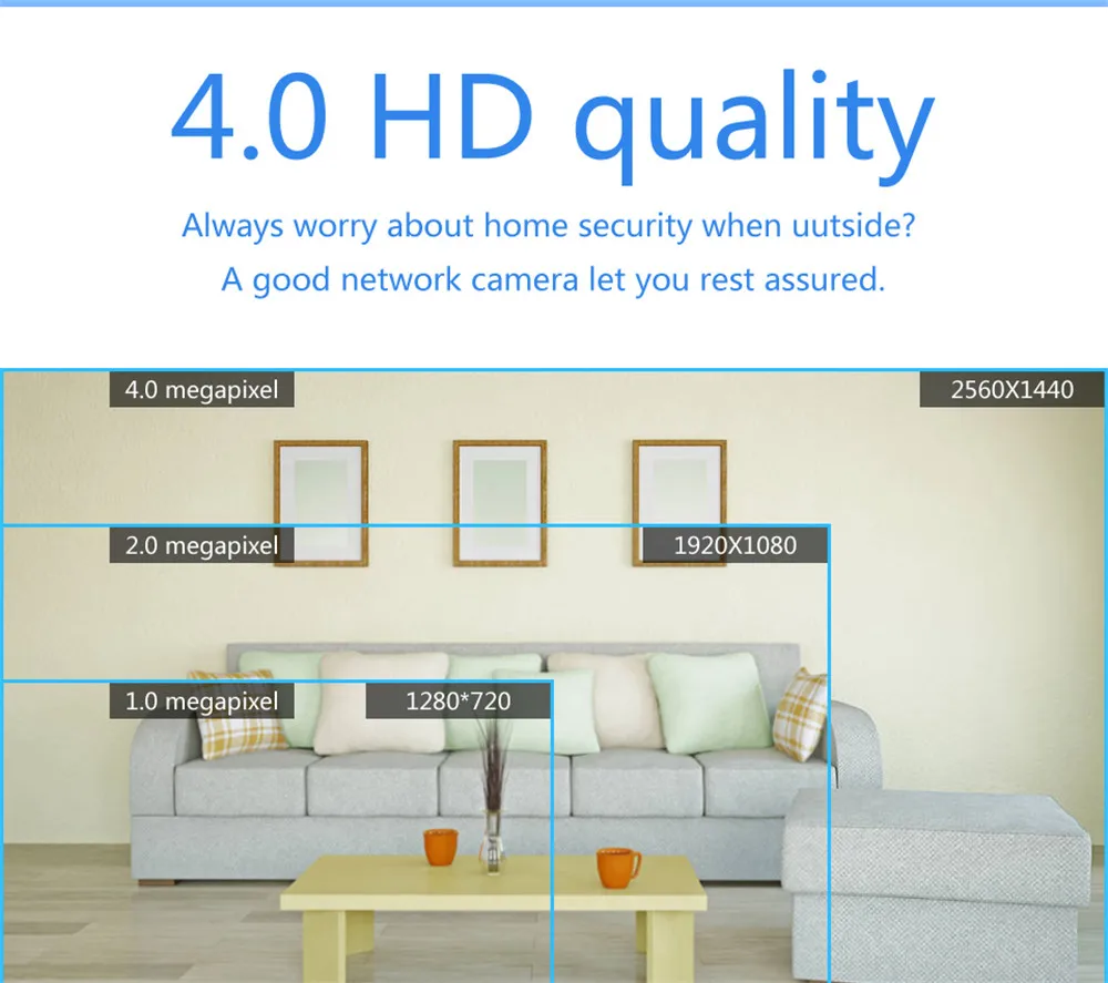 Wifi камера Ip камера 1440P 4 Megp H.265 камера наблюдения ONVIF прибор ночного видения Обнаружение движения Мини камера видео камера Ip