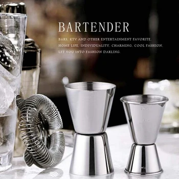 

Stainless Steel Cocktail Muddler, Mixing Spoon, Jigger Set, Bar Tool set for Bar Party Wine Cocktail Drink Shaker