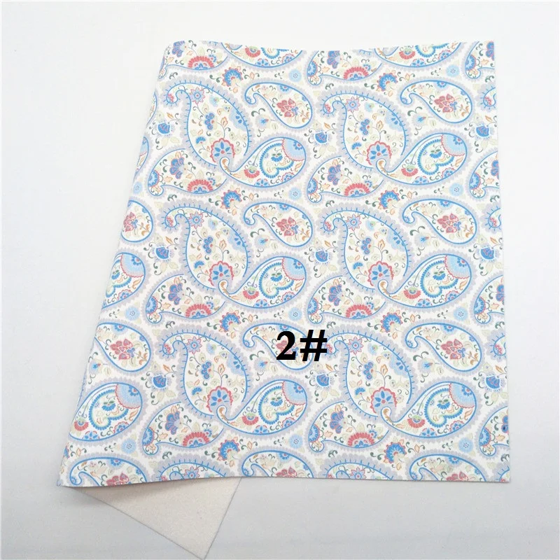2 Glitterwishcome 21X29 см A4 размер винил для бантов с цветочным принтом искусственная кожа листы для бантов, GM661A - Цвет: 2