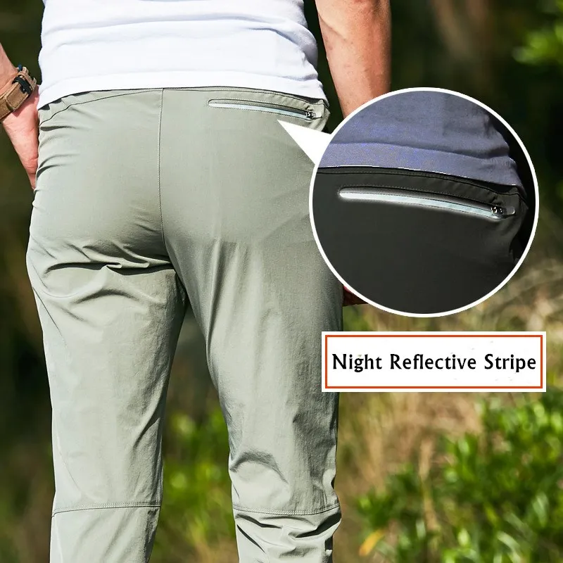 Summer Breathable Mesh Ice Silk Quick Drying Trousers Men Women's Large Size Loose Stretch Outdoor Hiking Casual hiking pants casual pants
