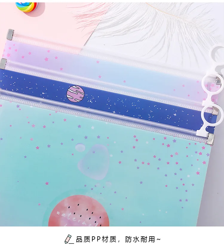Прозрачный Kawaii мультфильм симпатичный карандаш пенал-сумочка Сумочка для косметики держатель для девочек милые канцелярские товары для школы