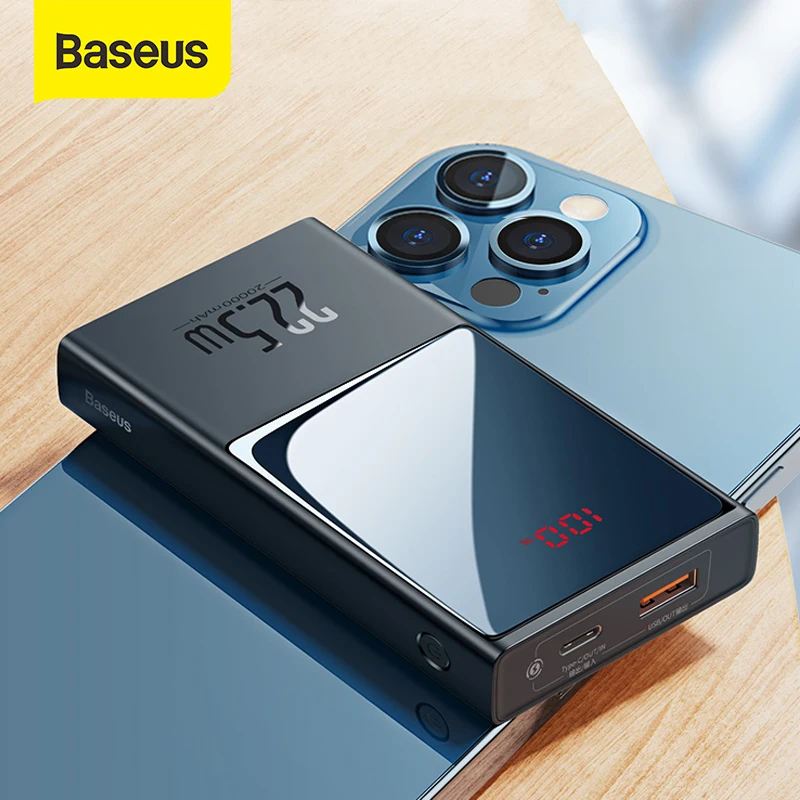 Внешний аккумулятор Baseus ёмкость 10000мАч/20000мАч порт USB C поддержка быстрой зарядки