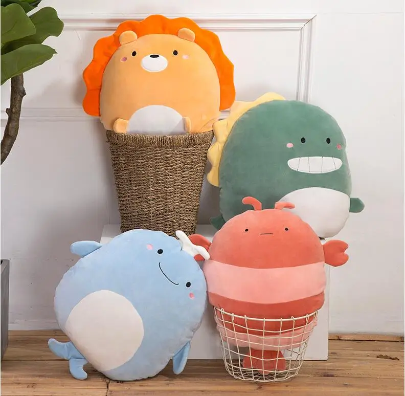 45cm cute dinosaur plush animal panda pig lion fox plush toy Toys For Children Girl Pillow Birthday Gifts