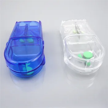 

Portable 7 Days Weekly Pill Caplets Medicine Tablet Cutter Divide Storage Box Plastic Splitters Health Care Tool