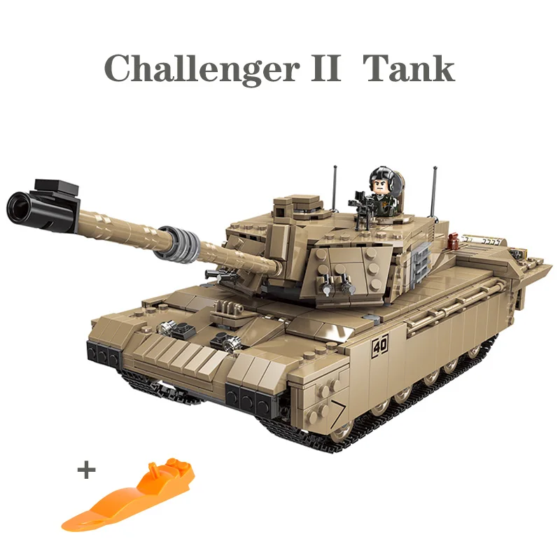 XINGBAO Technic новая Военная серия 06033 Великобритания Challenger 2 Основной боевой танк модель блоки кирпичи игрушки на день рождения рождественские подарки