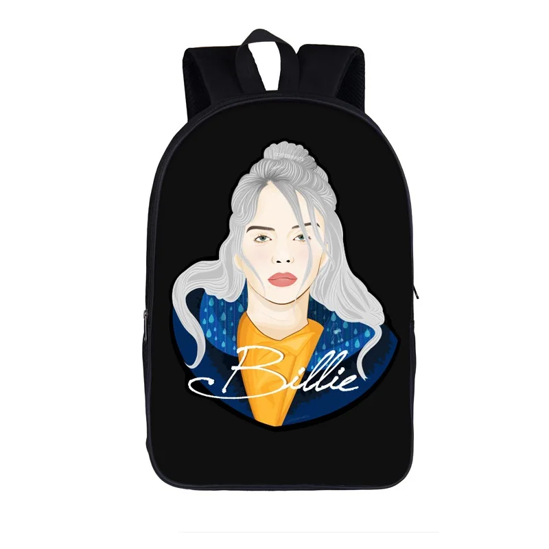 Вентиляторы Рэппер Billie Eilish, школьные сумки для девочек-подростков, рюкзак в стиле хип-хоп, женские повседневные дорожные сумки, школьные рюкзаки для студентов и колледжа