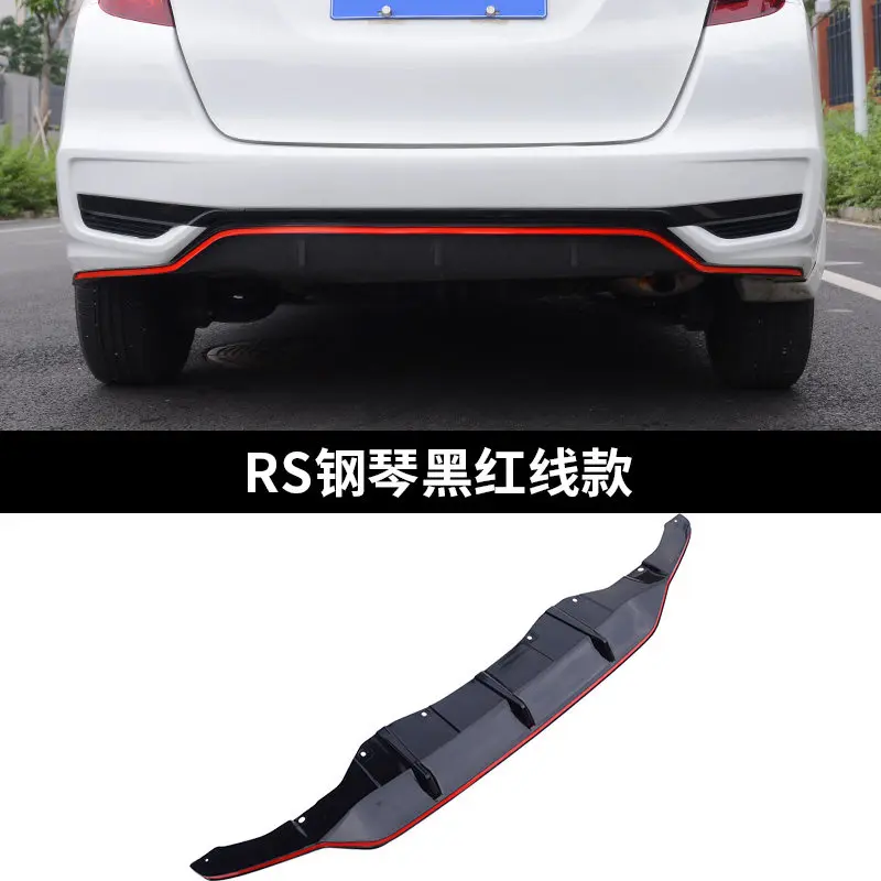 Автомобильный Стайлинг PP пластик для Honda Fit RS GK5 Автомобильная передняя губа маленькая окруженная Передняя Лопата - Цвет: B