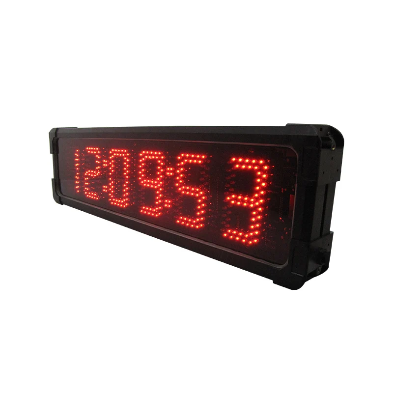 Double-sided outdoor 5"  large led stopwatch time display waterproof LED countdown timer clock digital sports race timing clock 5