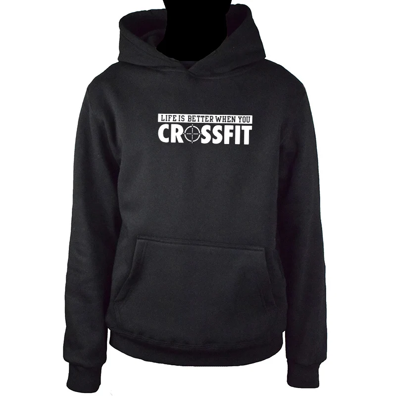 

2019 new Fitness Intense hoodies casual men hoodies fashion Classic Crossfit Hooded sweatshirt clothing