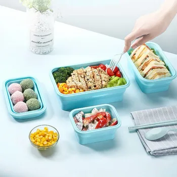 

Collapsible Food Storage Container Outdoor Portable Collapsible Container Use For Microwave Oven Food Storage Containers