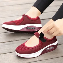 Для женщин Повседневное ходьбе кроссовки легкие дышащие, сетчатые туфли для лета YS-BUY