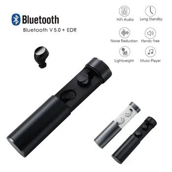 

Mini True Wireless Earbud Bluetooth 5.0Stereo Sound Fashion Sports Big Battery HIFI Earphones In-Ear Headset